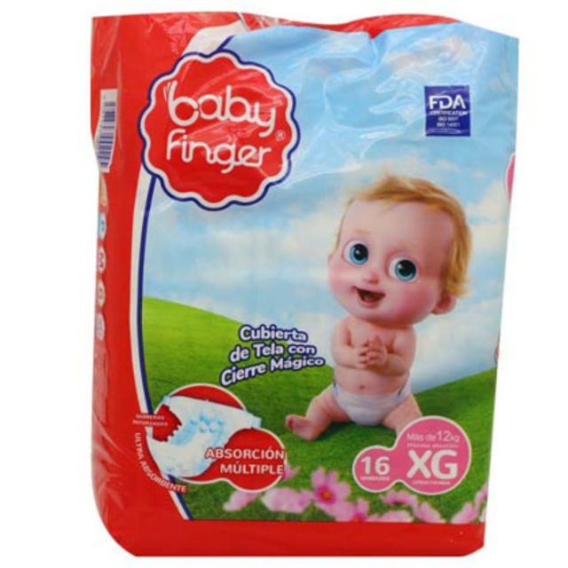 BULTO PAÑAL BABY FINGER TALLA XGx12